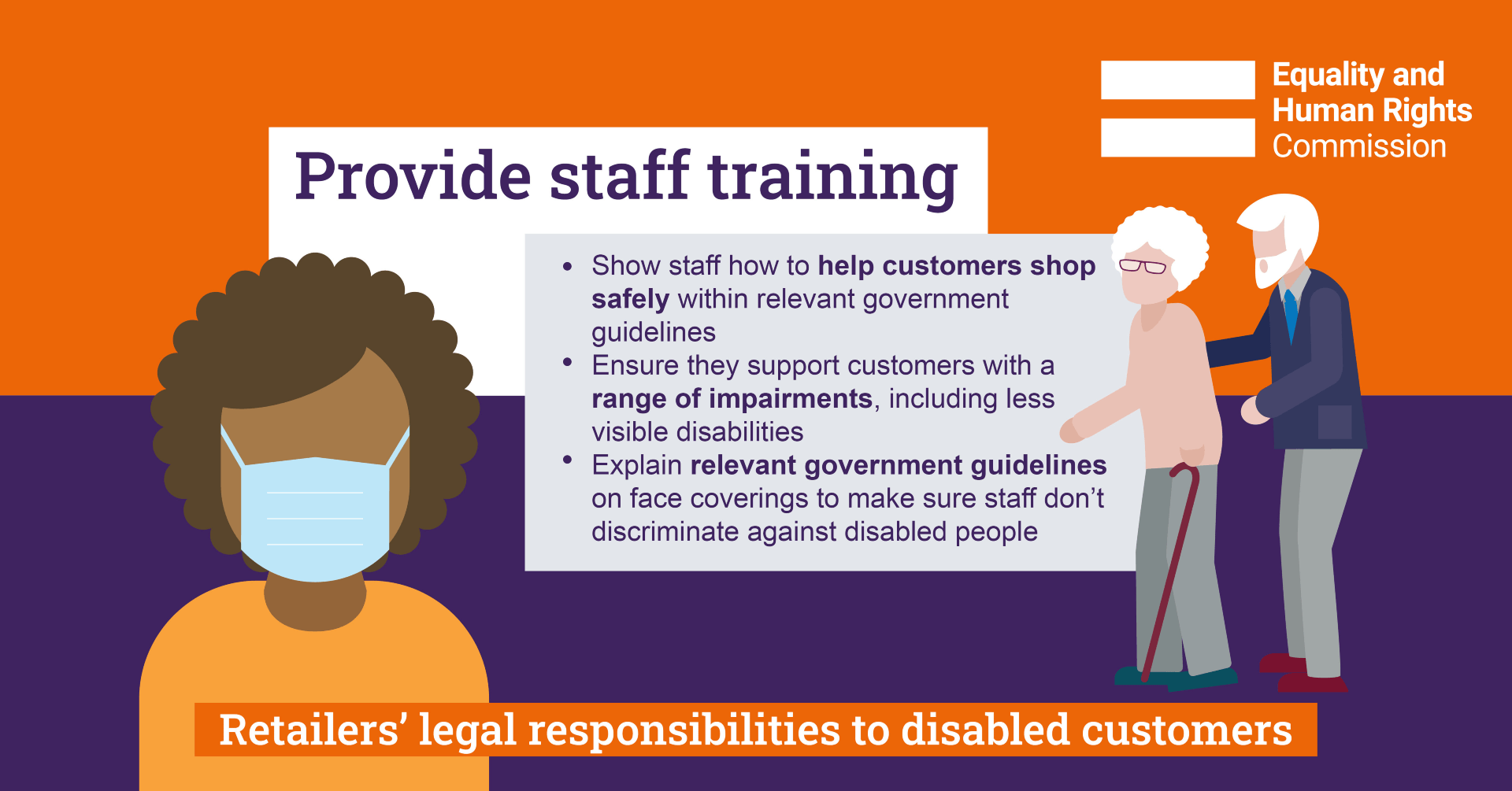 Retailer guidance: provide staff training