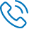 blue telephone icon